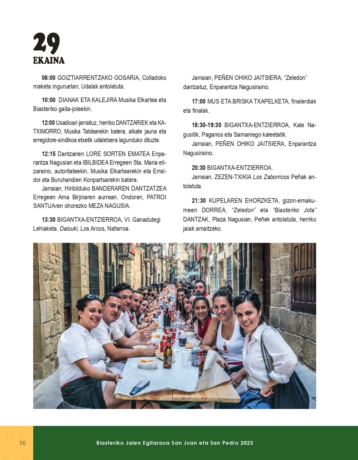 Programa de fiestas portada